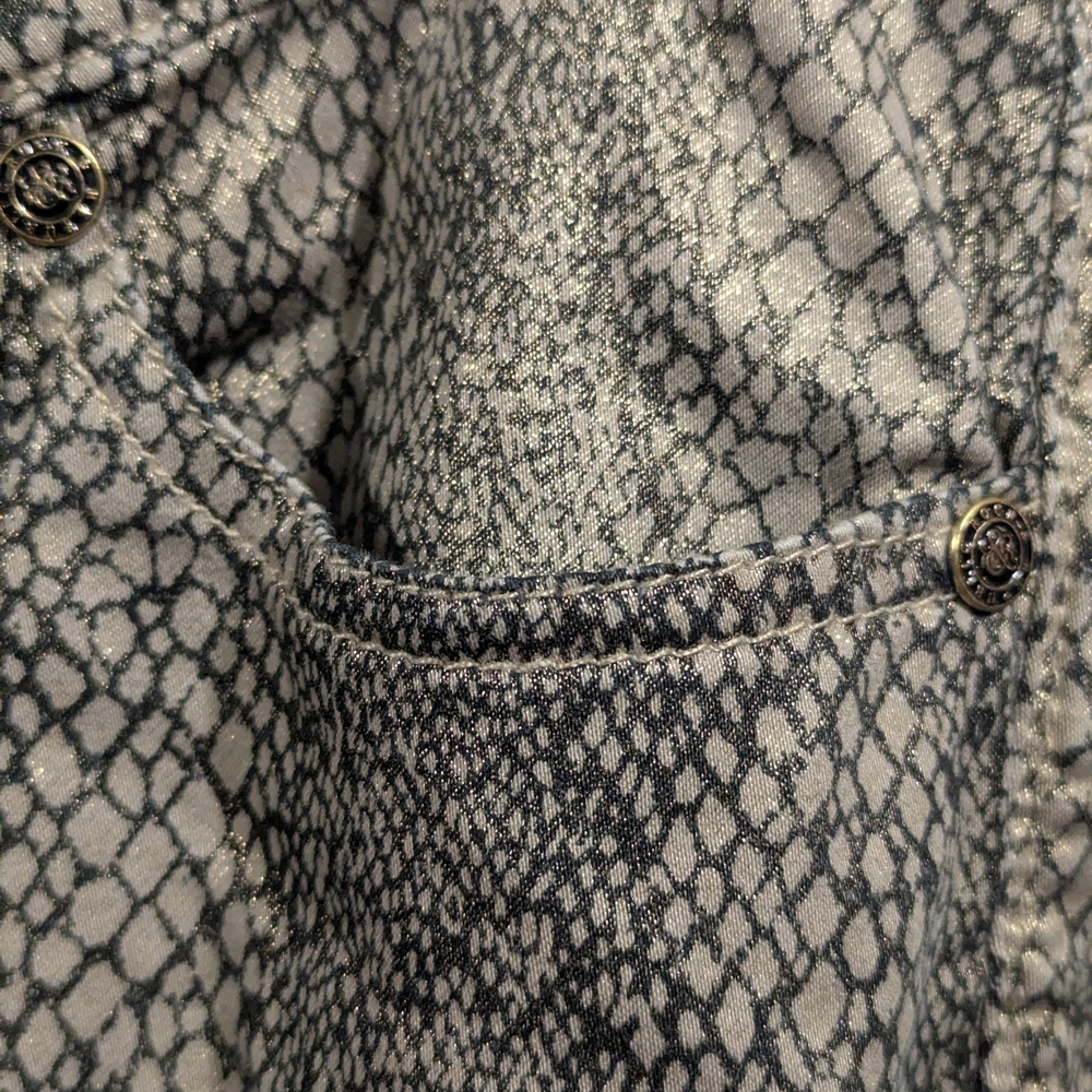 Slim Fit Men’s Snake-Print Pants in‎ Beige - Picture 4 of 9